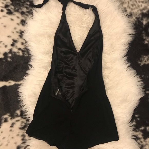 Black Halter Romper - Picture 8 of 8